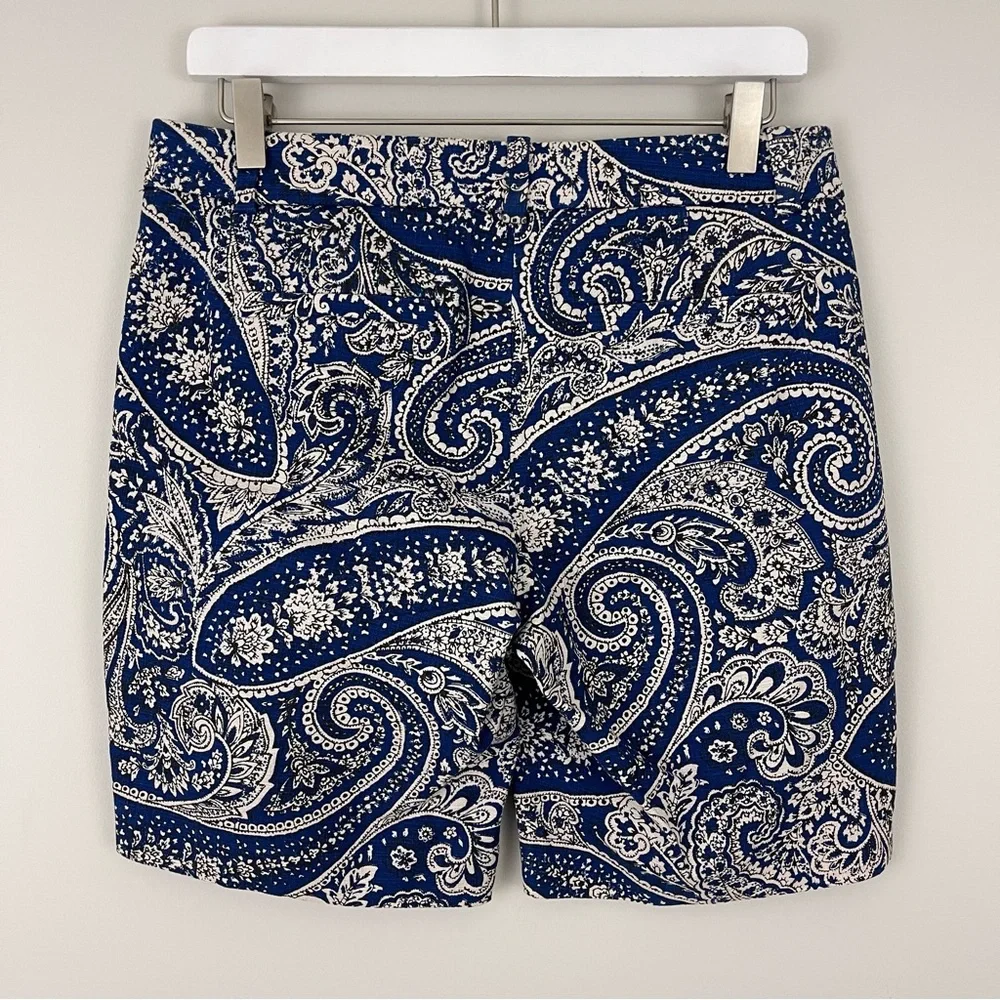 J. Crew Antique Paisley Print Cotton Shorts